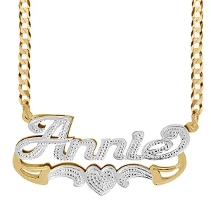 Personalized Double Nameplate necklace Annie