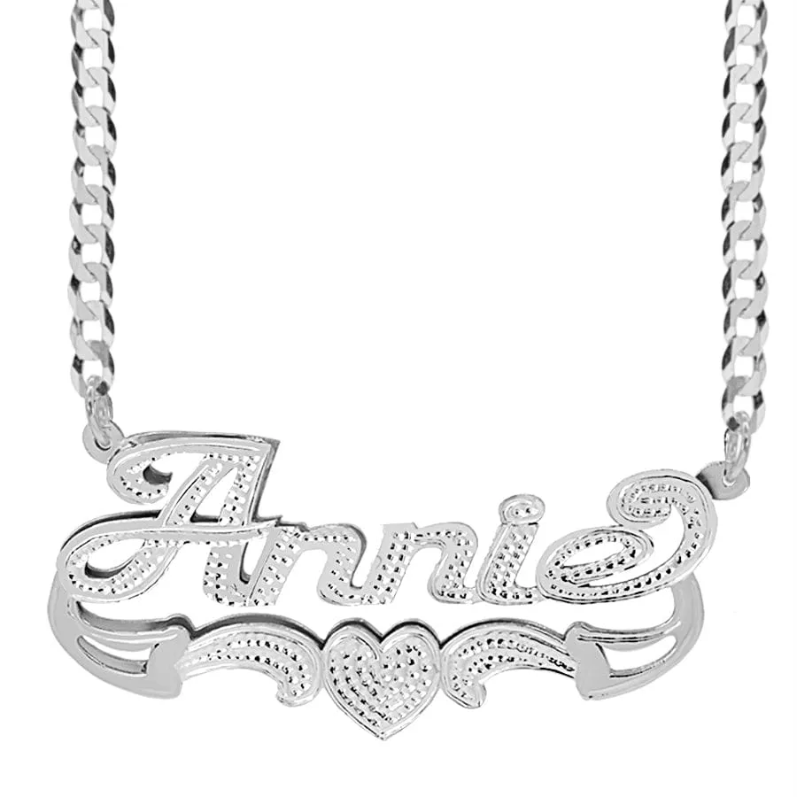Personalized Double Nameplate necklace Annie