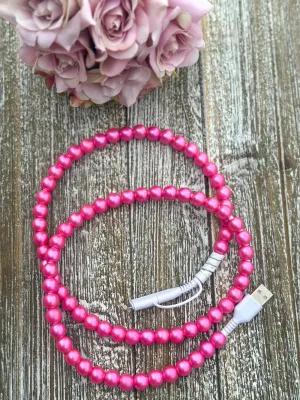 Pink Beads Charger