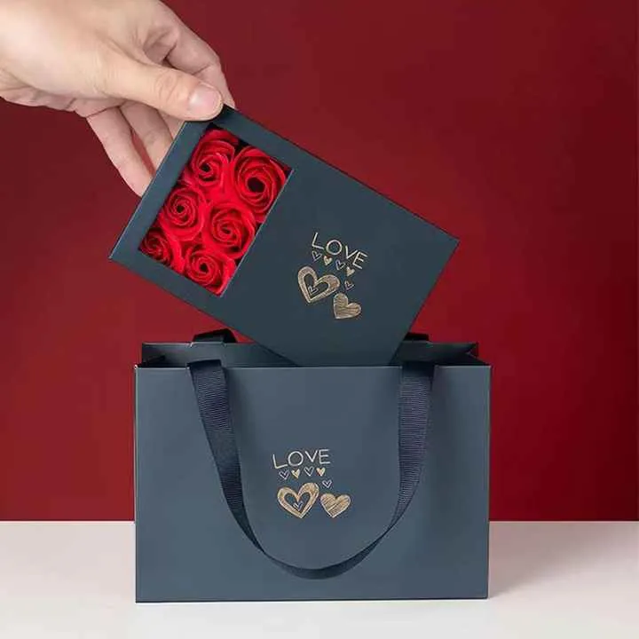 Rose Ring Box Jewelry Gifts Eternal-صندوق خاتم