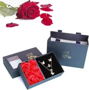 Rose Ring Box Jewelry Gifts Eternal-صندوق خاتم