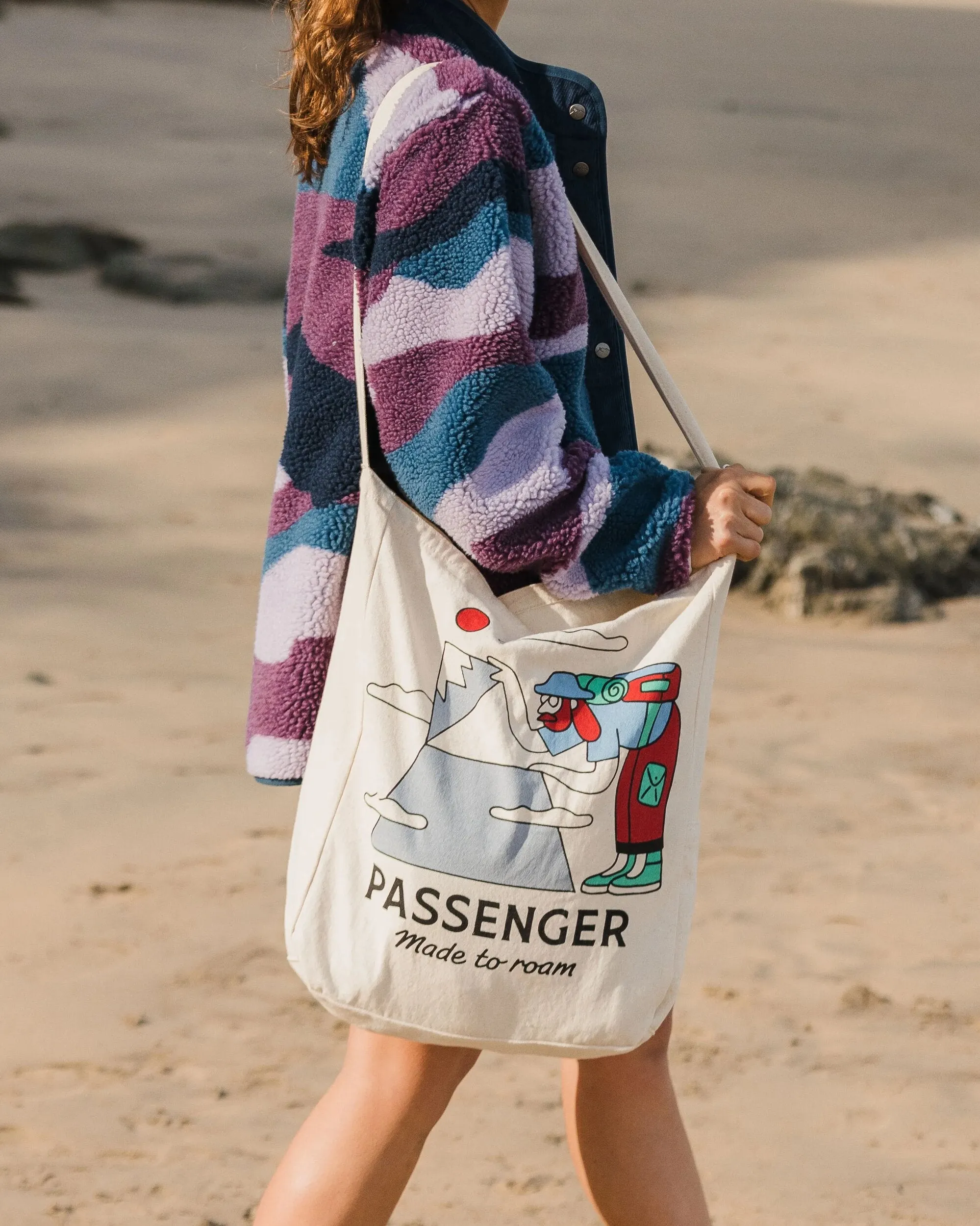 Sneaky Peak Organic Cotton Tote Bag - Multi - Passenger
