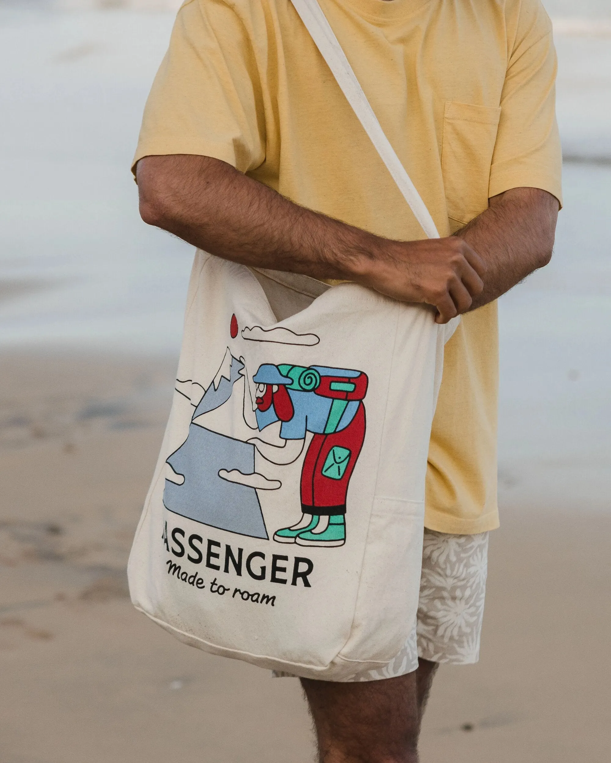 Sneaky Peak Organic Cotton Tote Bag - Multi - Passenger