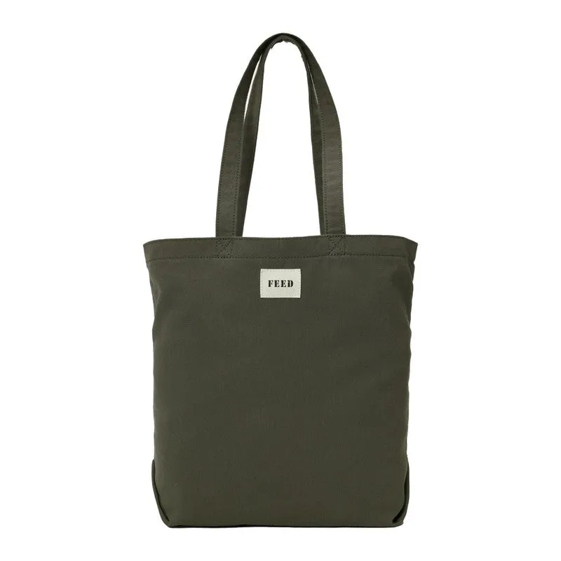 T4G FEED Organic Cotton Shopper Tote - Olive