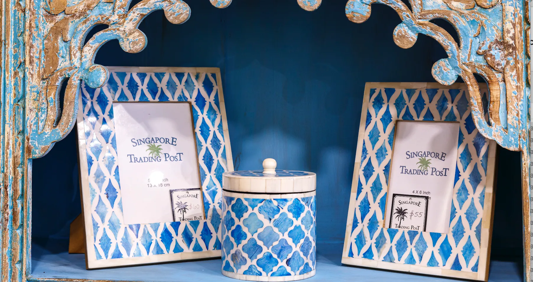 Turquoise photo frame