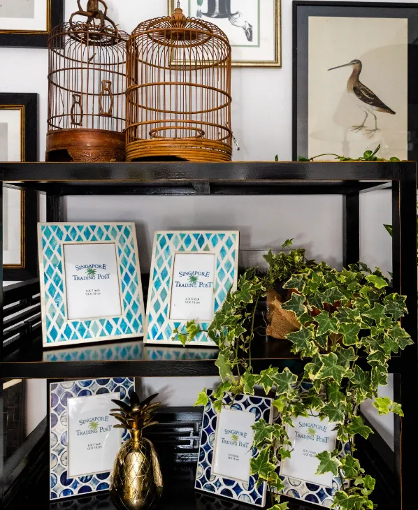 Turquoise photo frame