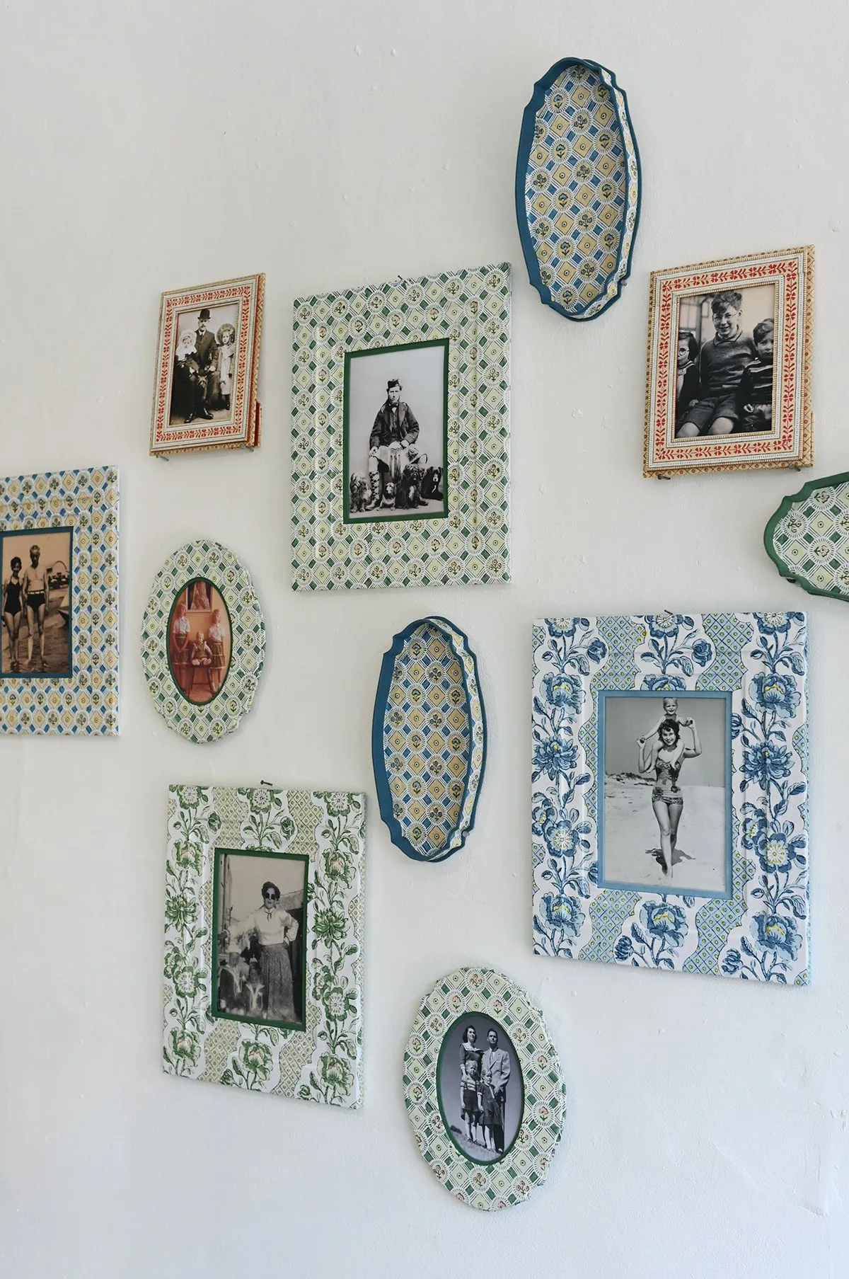 Wall Picture Frame Blooming Trellis Green