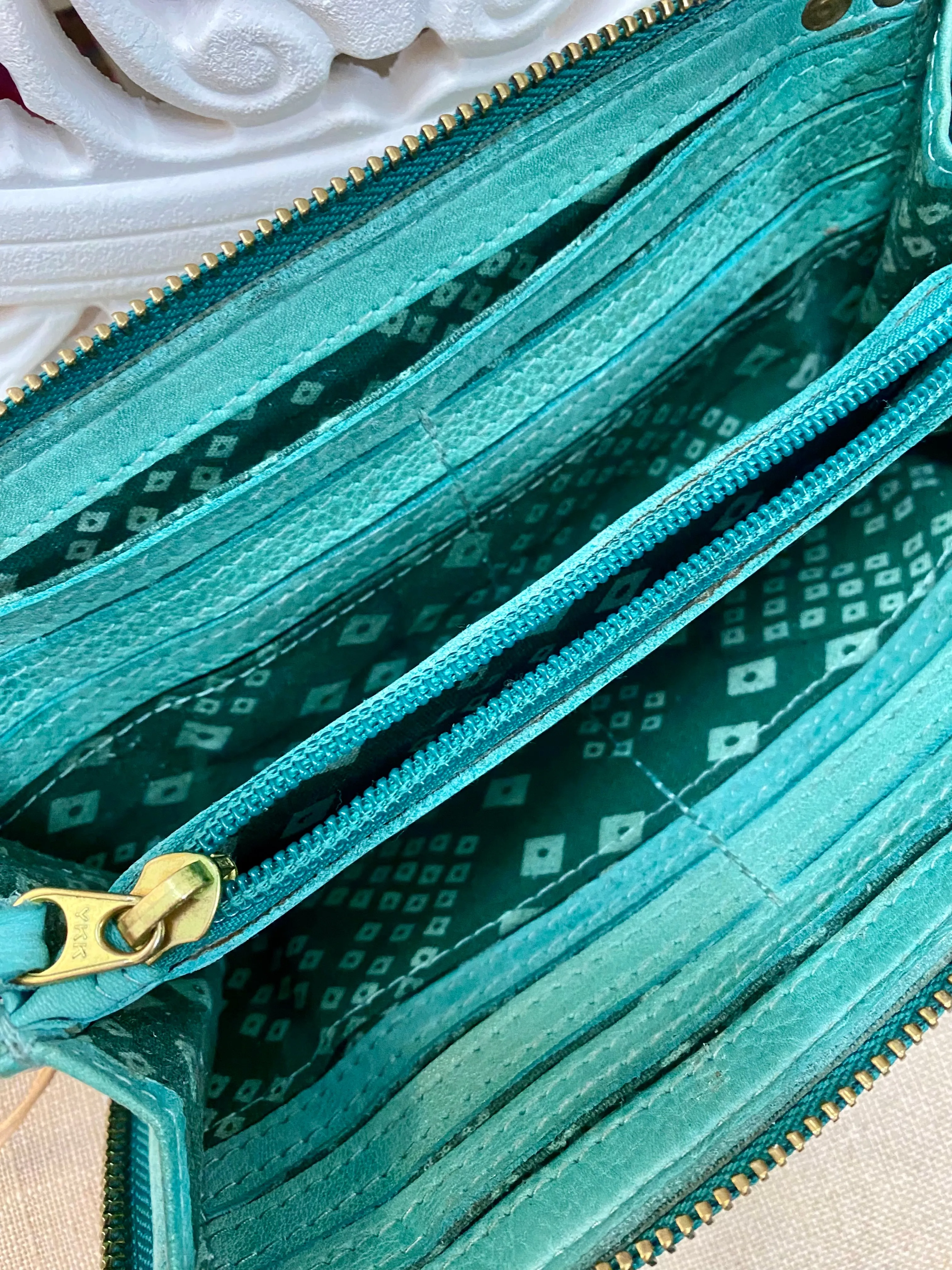 Wallis Zip Round Wallet - Teal